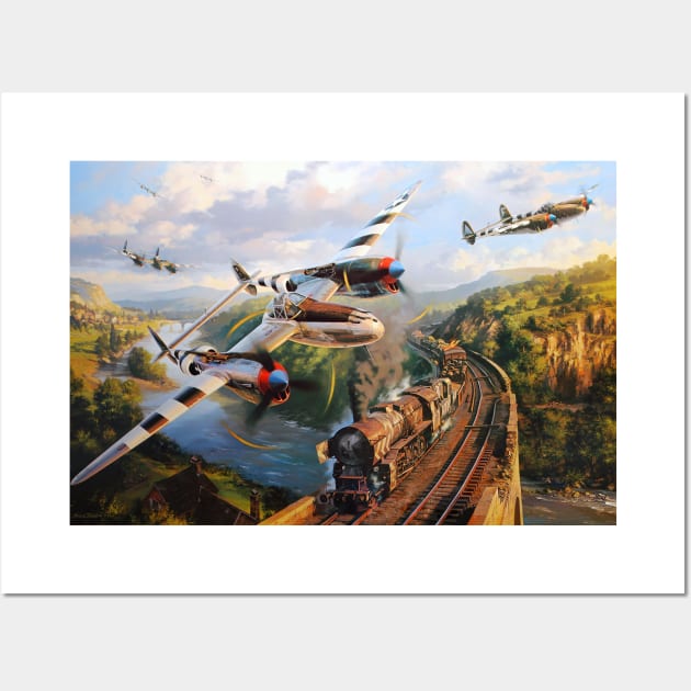 P38 Lightning Wall Art by Aircraft.Lover